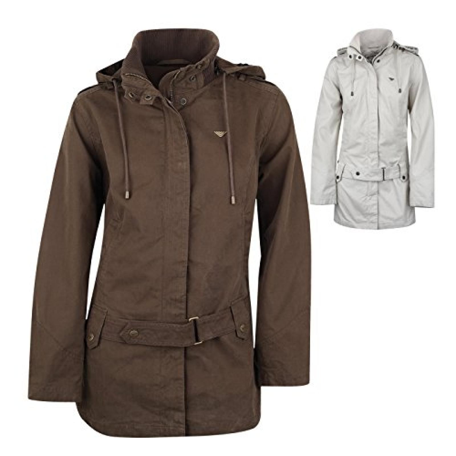 BUSHMAN Damen Jacke "LUSALA" 412020 Herbst, Innenfutter, H&uuml;ftg&uuml;rtel, Stehkragen, gestrickt, Logo, Stickerei, Outdoor, kalt, Freizeit, Reise 